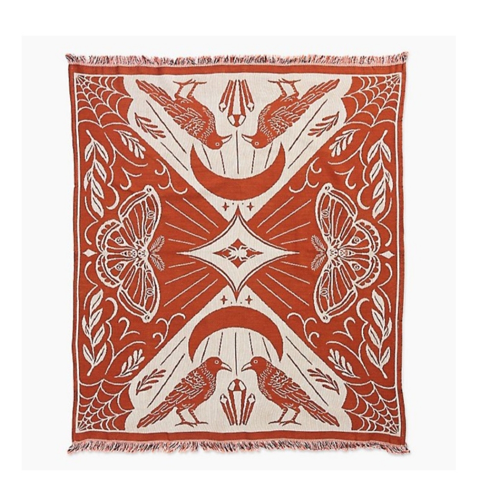 Fall throw blanket